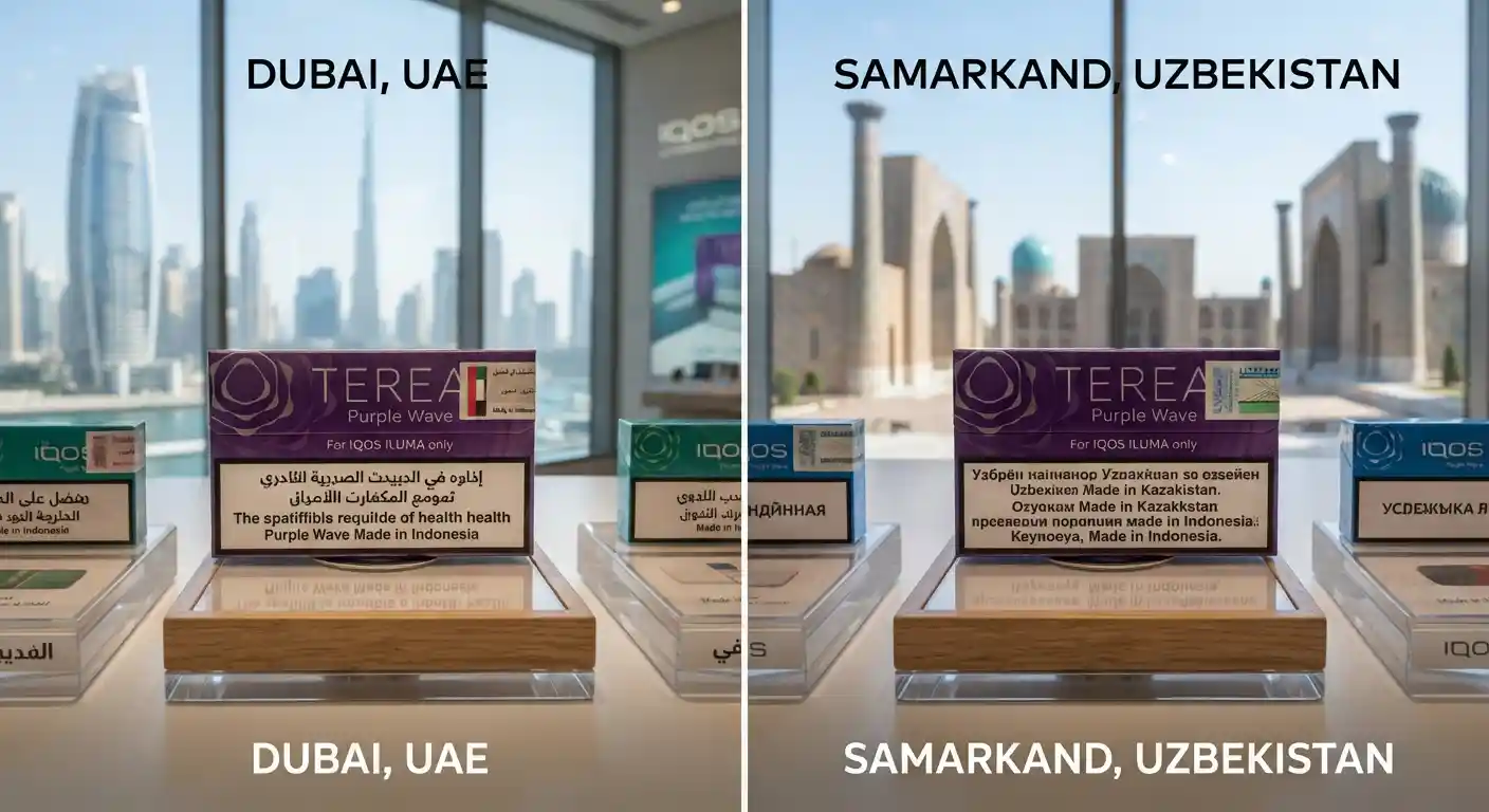 IQOS TEREA Purple Wave Indonesian in Dubai vs Uzbekistan IQOS TEREA Purple Wave Indonesian in Dubai vs Uzbekistan